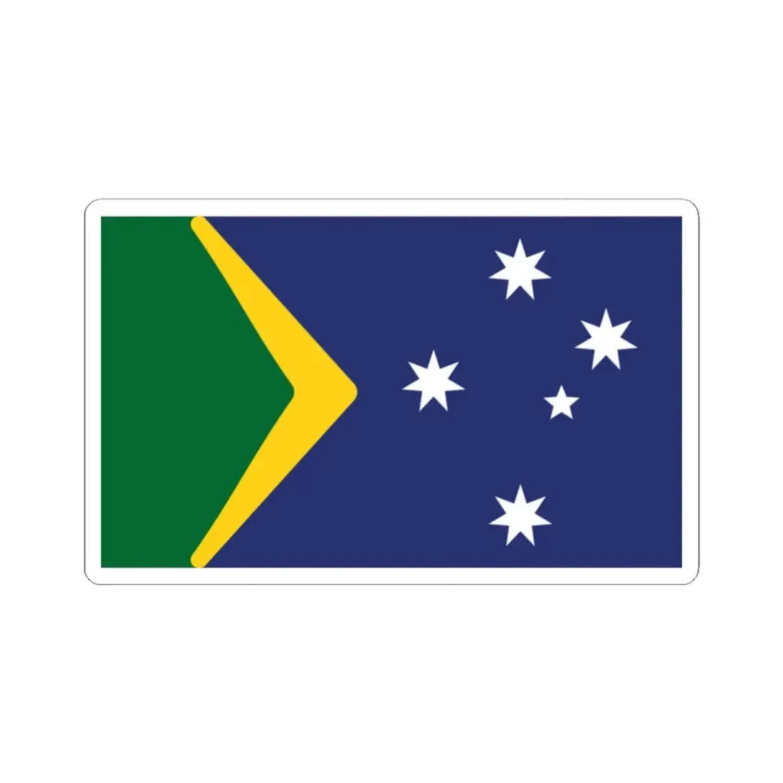 Ralph Kellys Proposal 2012 Australian Flag Proposal (Australia) STICKER Vinyl Kiss-Cut Decal 2 Inch White - The Sticker Space