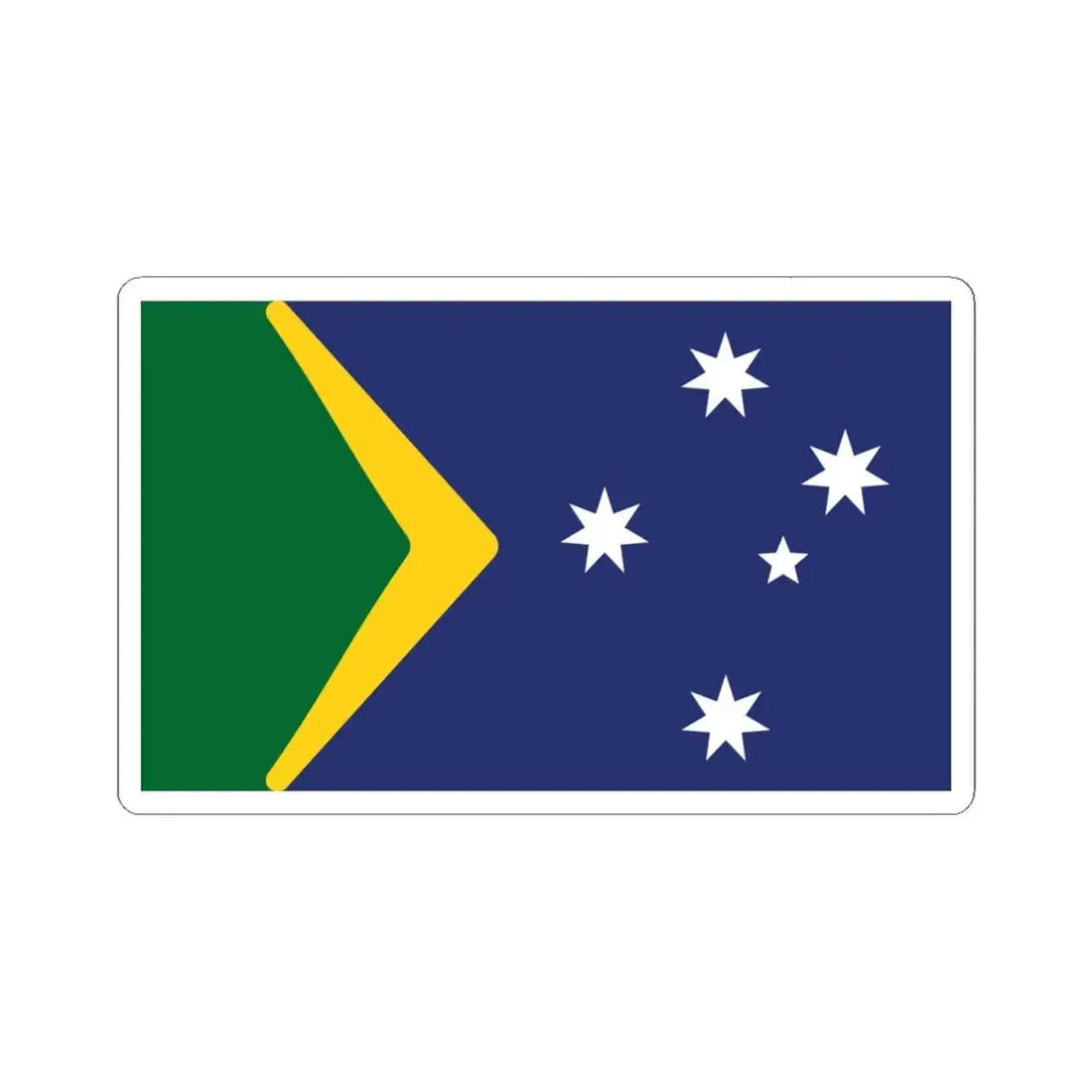 Ralph Kellys Proposal 2012 Australian Flag Proposal (Australia) STICKER Vinyl Kiss-Cut Decal 4 Inch White - The Sticker Space