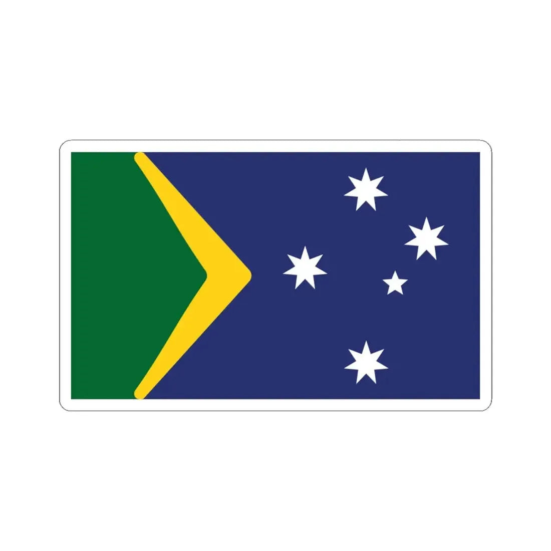 Ralph Kellys Proposal 2012 Australian Flag Proposal (Australia) STICKER Vinyl Kiss-Cut Decal 6 Inch White - The Sticker Space