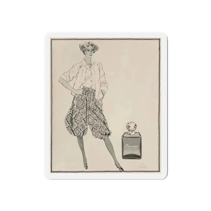 Ralph Lauren Perfume illustration (Magazine Illustration) Refrigerator Magnet 6 Inch Die-Cut - The Sticker Space