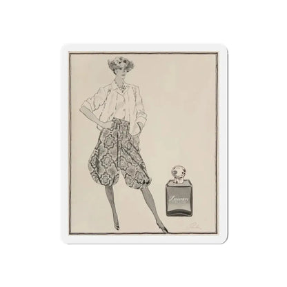 Ralph Lauren Perfume illustration (Magazine Illustration) Refrigerator Magnet - The Sticker Space