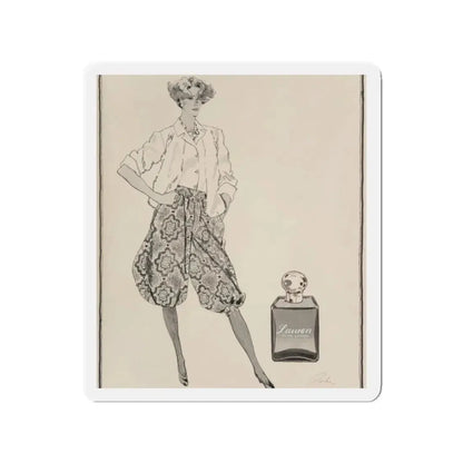 Ralph Lauren Perfume illustration (Magazine Illustration) Refrigerator Magnet - The Sticker Space