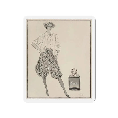 Ralph Lauren Perfume illustration (Magazine Illustration) Refrigerator Magnet - The Sticker Space