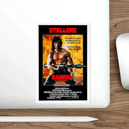 Rambo First Blood Part II 1985 Movie Poster STICKER Vinyl Die-Cut Decal - The Sticker Space