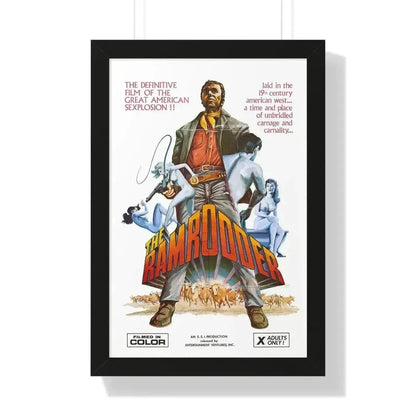 RAMRODDER 1969 - Framed Movie Poster 16″ x 24″ Black - The Sticker Space
