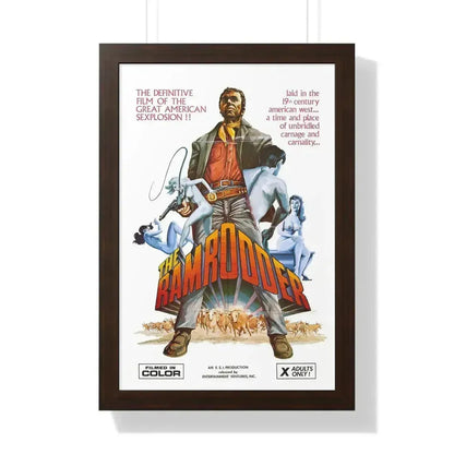 RAMRODDER 1969 - Framed Movie Poster 16″ x 24″ Walnut - The Sticker Space