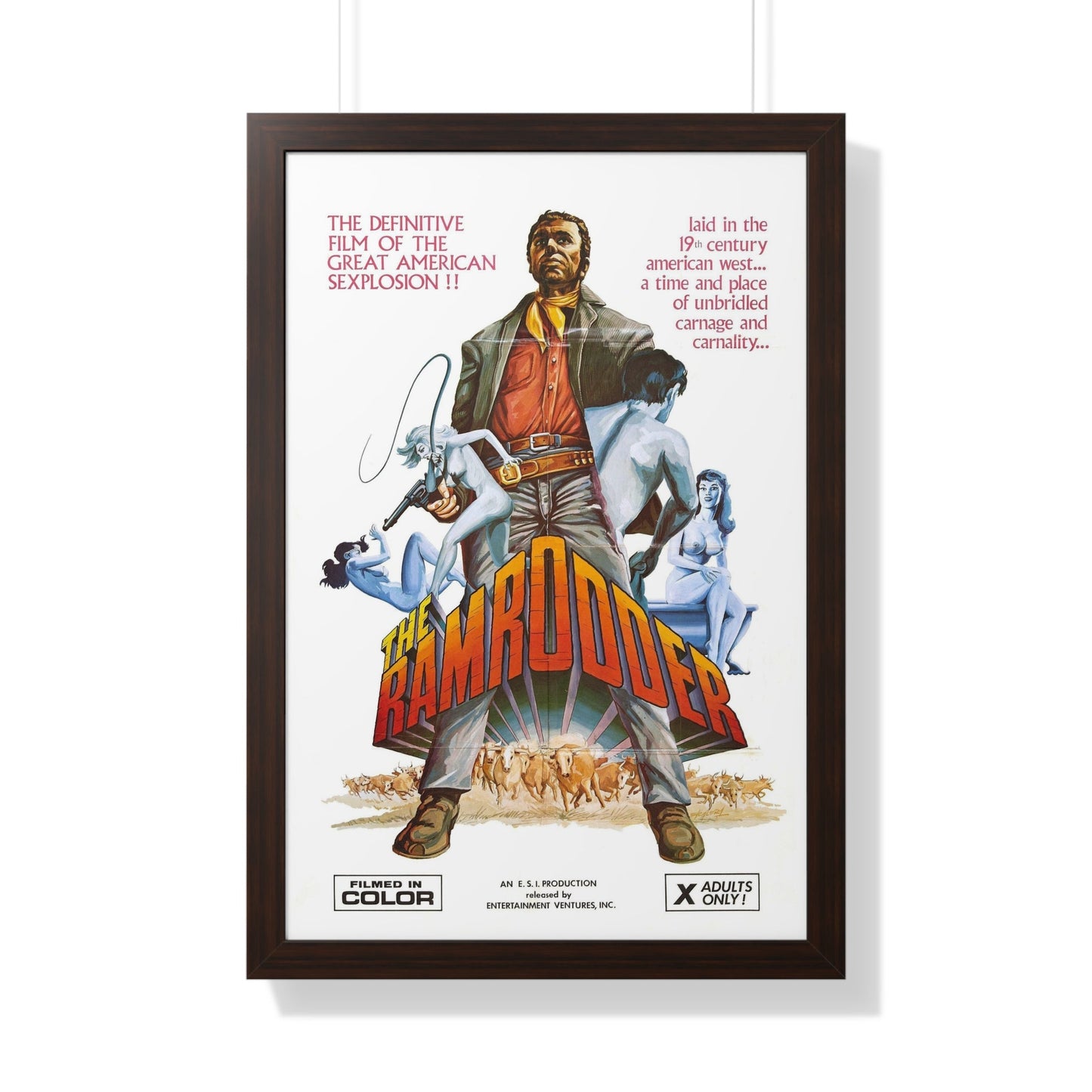 RAMRODDER 1969 - Framed Movie Poster-20" x 30"-The Sticker Space