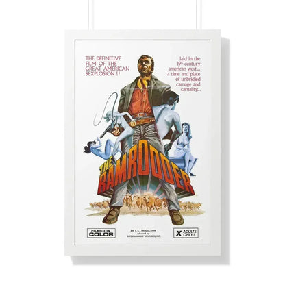 RAMRODDER 1969 - Framed Movie Poster 20" x 30" White - The Sticker Space