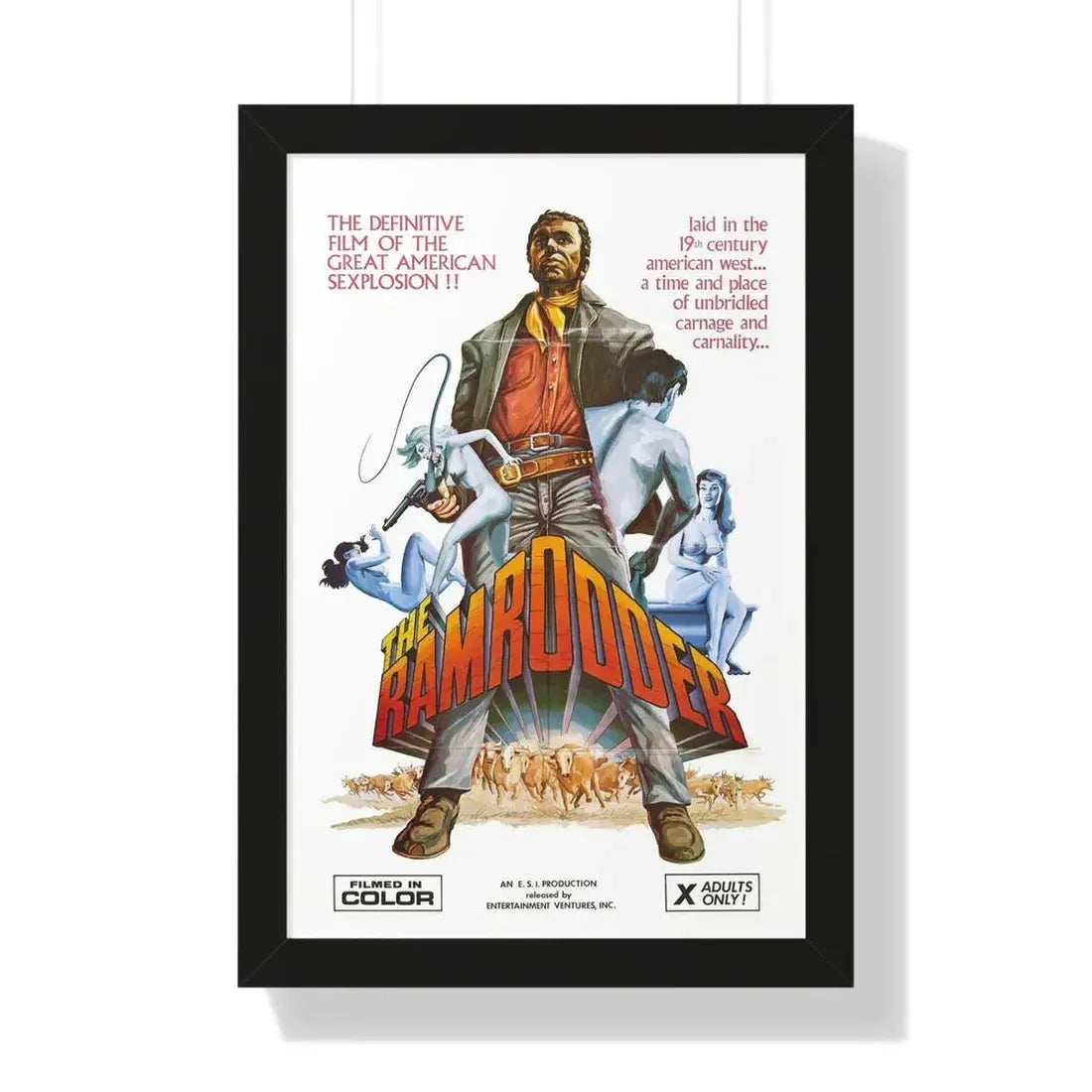 RAMRODDER 1969 - Framed Movie Poster - The Sticker Space