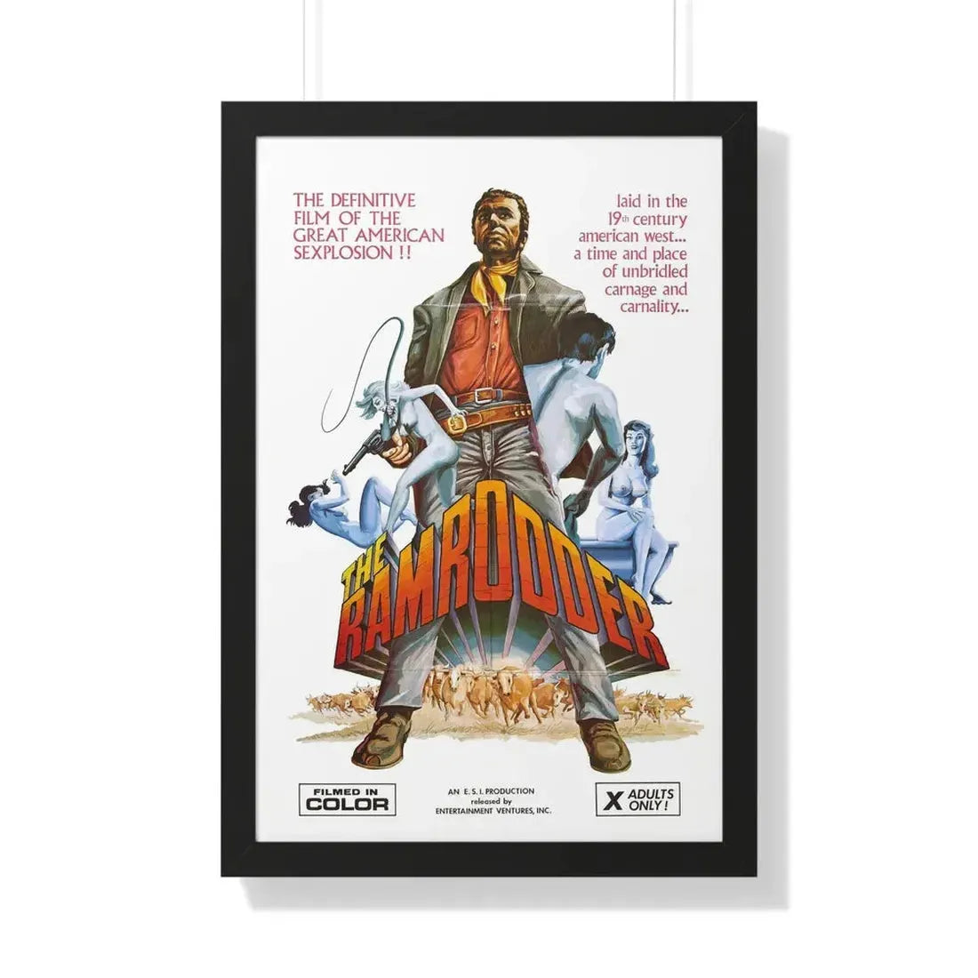 RAMRODDER 1969 - Framed Movie Poster - The Sticker Space