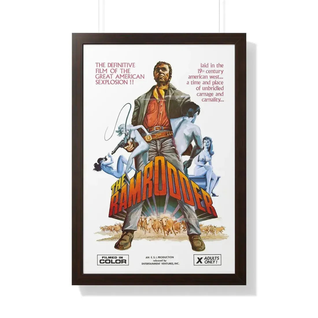 RAMRODDER 1969 - Framed Movie Poster - The Sticker Space