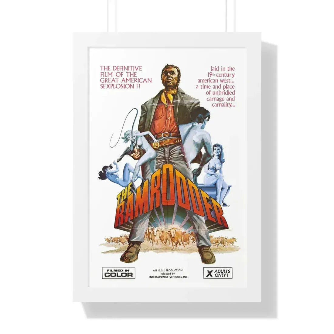 RAMRODDER 1969 - Framed Movie Poster - The Sticker Space