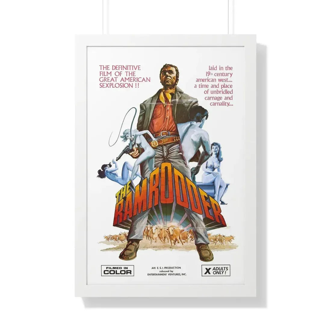 RAMRODDER 1969 - Framed Movie Poster - The Sticker Space