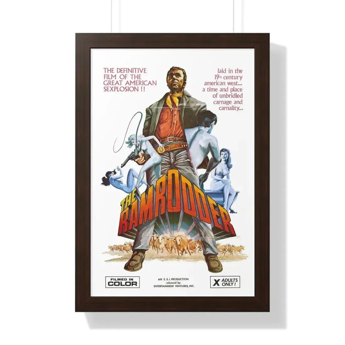 RAMRODDER 1969 - Framed Movie Poster - The Sticker Space