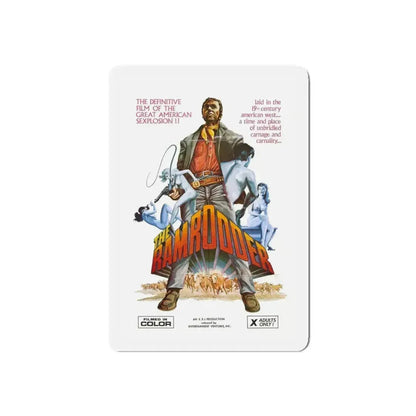 RAMRODDER 1969 Movie Poster - Refrigerator Magnet 4 Inch Die-Cut - The Sticker Space