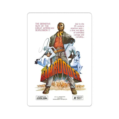 RAMRODDER 1969 Movie Poster - STICKER Vinyl Kiss-Cut Decal 6 Inch White - The Sticker Space