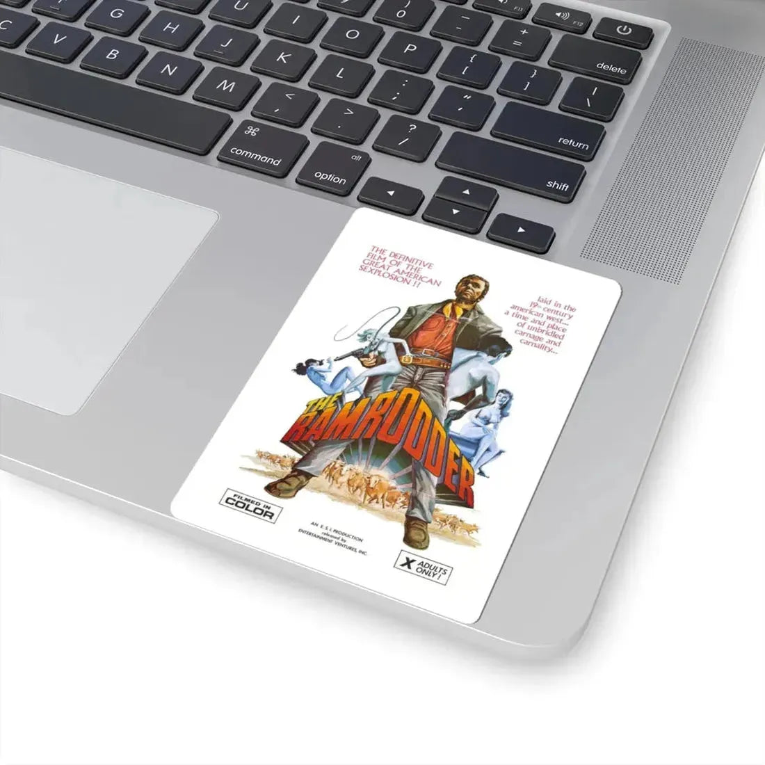 RAMRODDER 1969 Movie Poster - STICKER Vinyl Kiss-Cut Decal - The Sticker Space