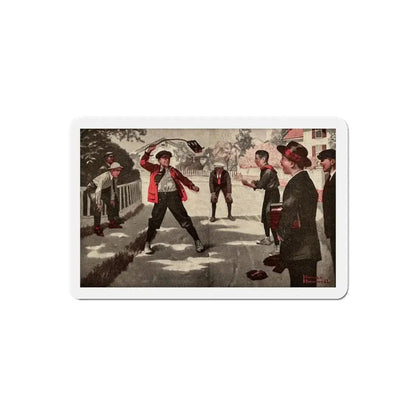 Ramsey Milholland (2), The American Magazine, November, 1918 (Magazine Illustration) Refrigerator Magnet - The Sticker Space