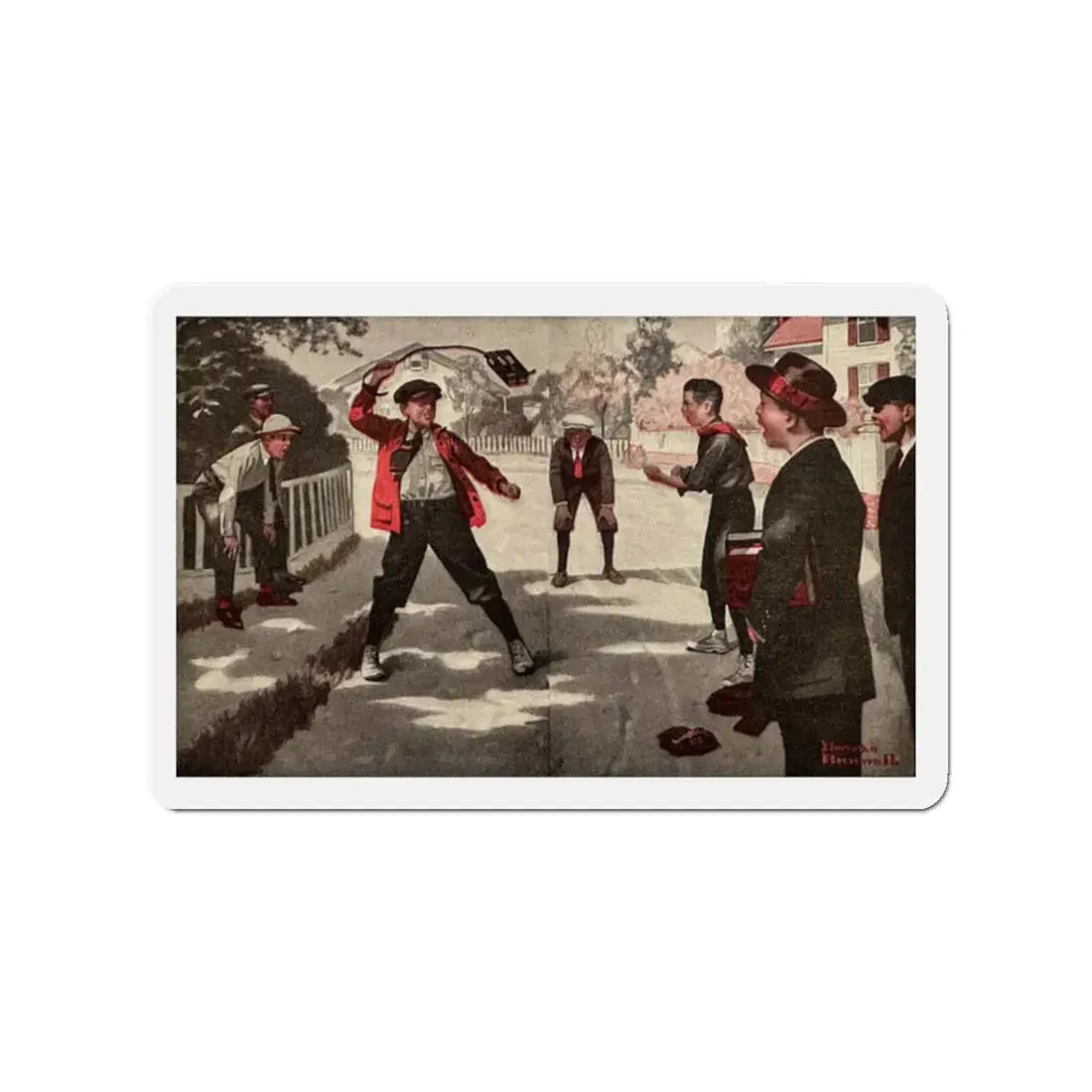 Ramsey Milholland (2), The American Magazine, November, 1918 (Magazine Illustration) Refrigerator Magnet - The Sticker Space