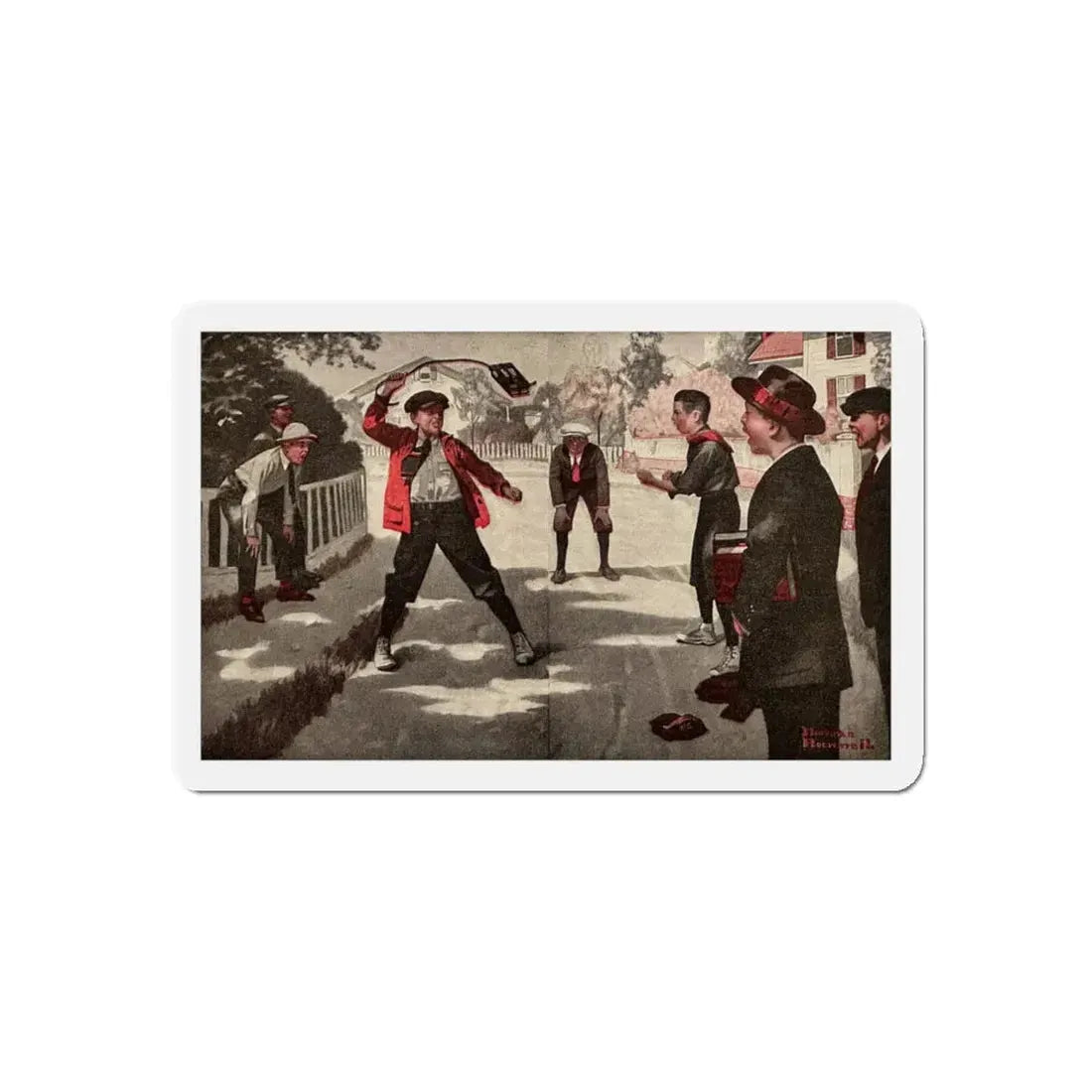 Ramsey Milholland (2), The American Magazine, November, 1918 (Magazine Illustration) Refrigerator Magnet - The Sticker Space