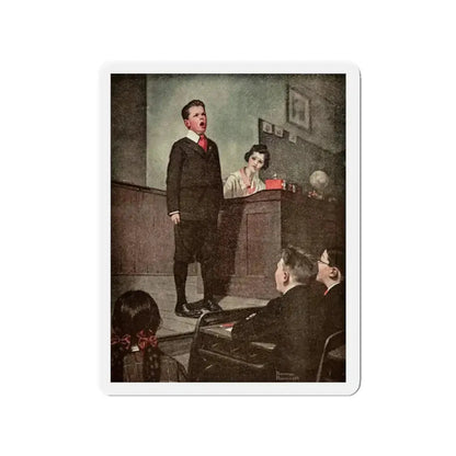 Ramsey Milholland (3), The American Magazine, November, 1918 (Magazine Illustration) Refrigerator Magnet 2 Inch Die-Cut - The Sticker Space