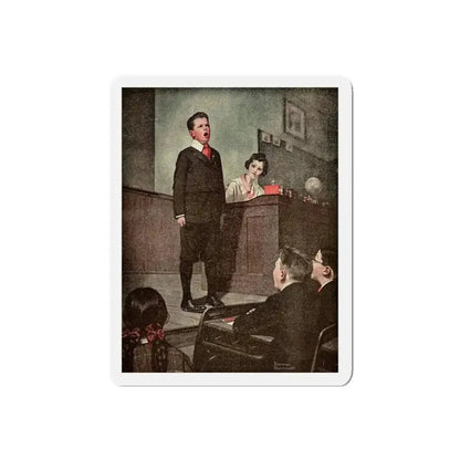 Ramsey Milholland (3), The American Magazine, November, 1918 (Magazine Illustration) Refrigerator Magnet 5 Inch Die-Cut - The Sticker Space