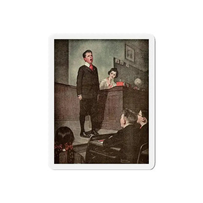 Ramsey Milholland (3), The American Magazine, November, 1918 (Magazine Illustration) Refrigerator Magnet 6 Inch Die-Cut - The Sticker Space