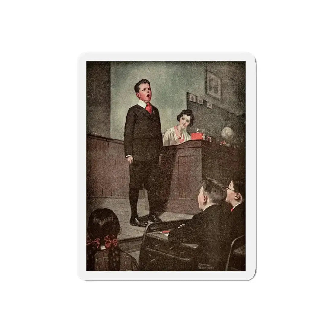 Ramsey Milholland (3), The American Magazine, November, 1918 (Magazine Illustration) Refrigerator Magnet - The Sticker Space