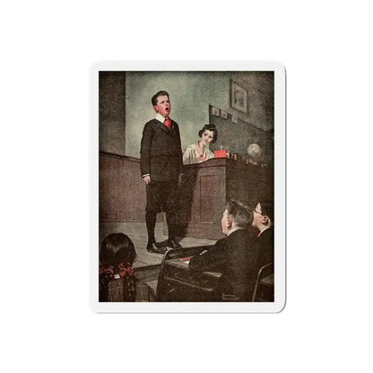 Ramsey Milholland (3), The American Magazine, November, 1918 (Magazine Illustration) Refrigerator Magnet - The Sticker Space