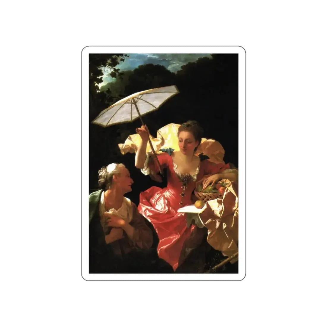 RANC, Jean - Vertumnus and Pomona (Artwork) STICKER Vinyl Die-Cut Decal - The Sticker Space