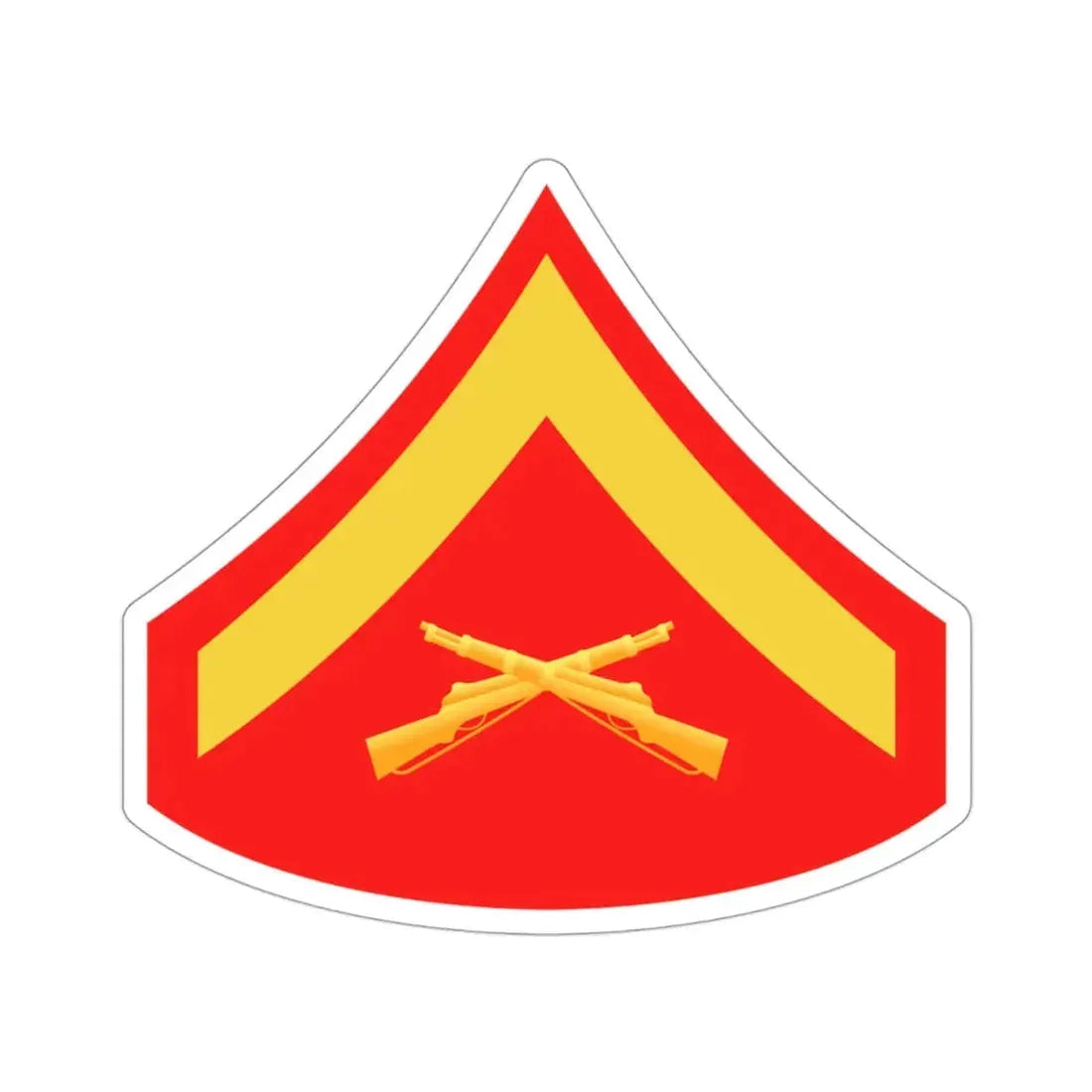 Rank E3 (USMC) STICKER Vinyl Die-Cut Decal 3 Inch - The Sticker Space