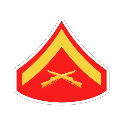 Rank E3 (USMC) STICKER Vinyl Die-Cut Decal 5 Inch - The Sticker Space