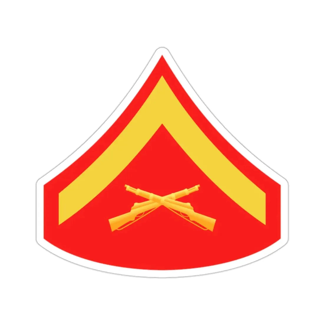 Rank E3 (USMC) STICKER Vinyl Die-Cut Decal - The Sticker Space