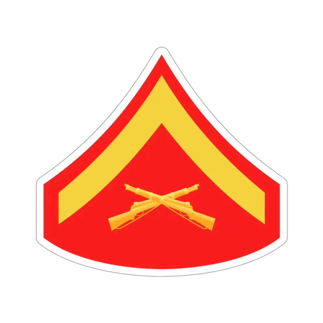 Rank E3 (USMC) STICKER Vinyl Die-Cut Decal - The Sticker Space