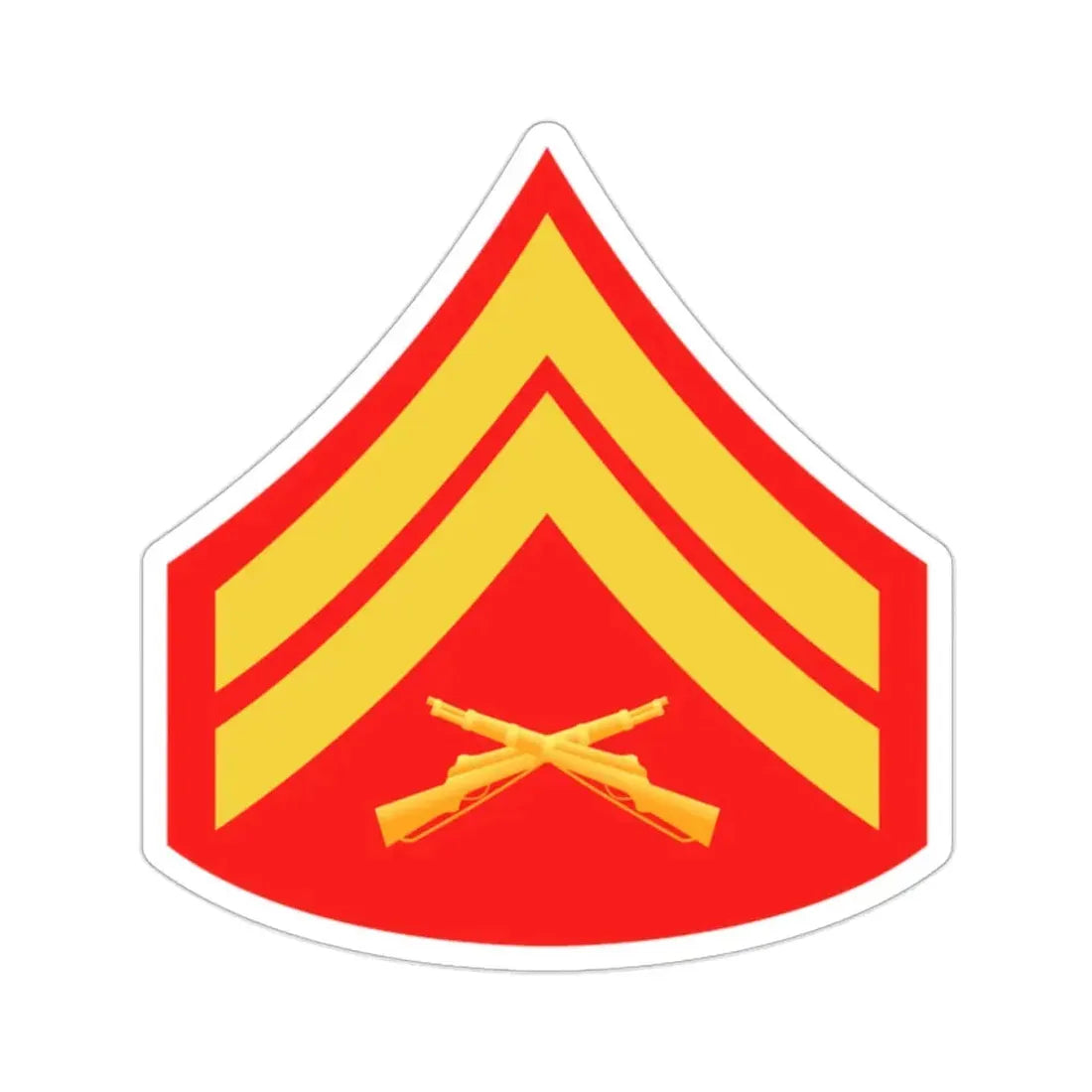 Rank E4 (USMC) STICKER Vinyl Die-Cut Decal 2 Inch - The Sticker Space