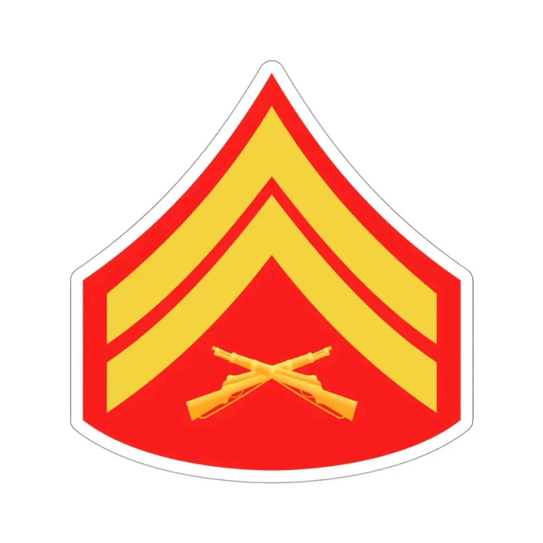 Rank E4 (USMC) STICKER Vinyl Die-Cut Decal 3 Inch - The Sticker Space