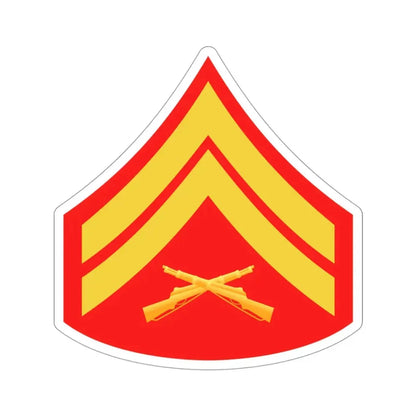 Rank E4 (USMC) STICKER Vinyl Die-Cut Decal 3 Inch - The Sticker Space