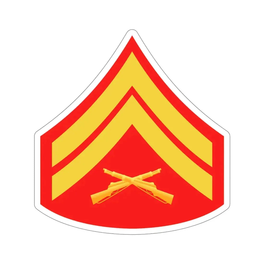 Rank E4 (USMC) STICKER Vinyl Die-Cut Decal 5 Inch - The Sticker Space