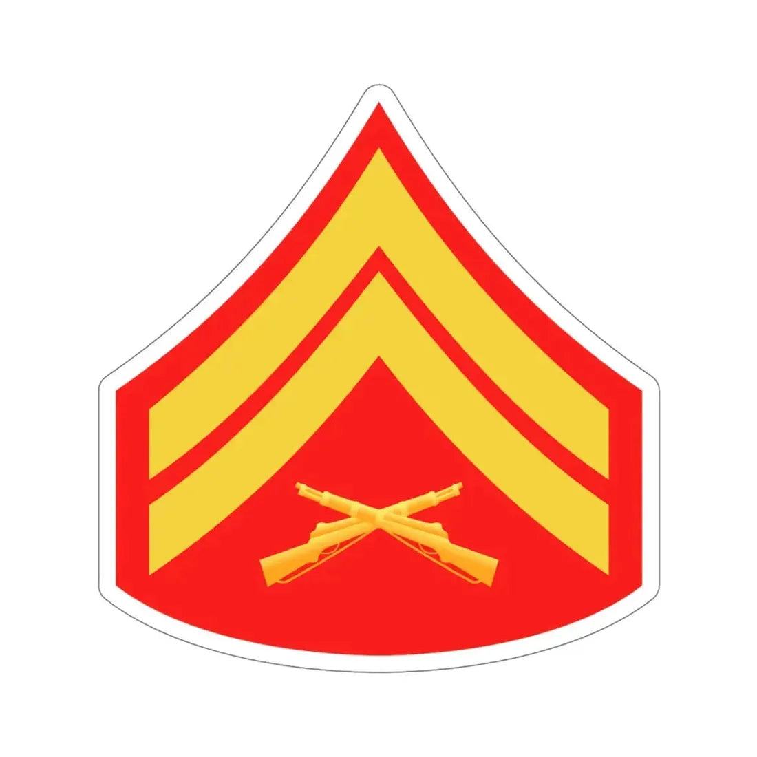 Rank E4 (USMC) STICKER Vinyl Die-Cut Decal 6 Inch - The Sticker Space