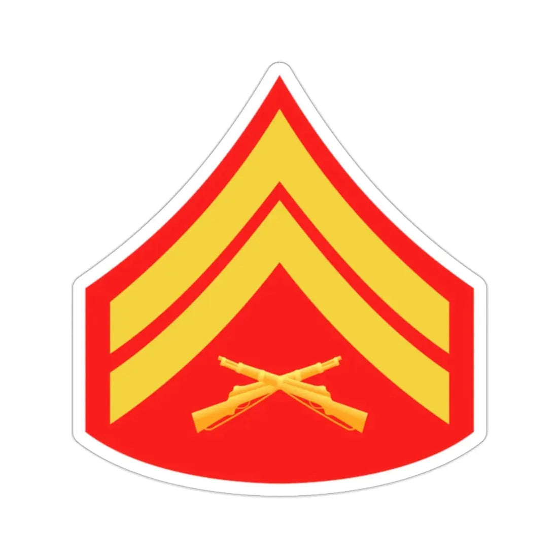 Rank E4 (USMC) STICKER Vinyl Die-Cut Decal - The Sticker Space