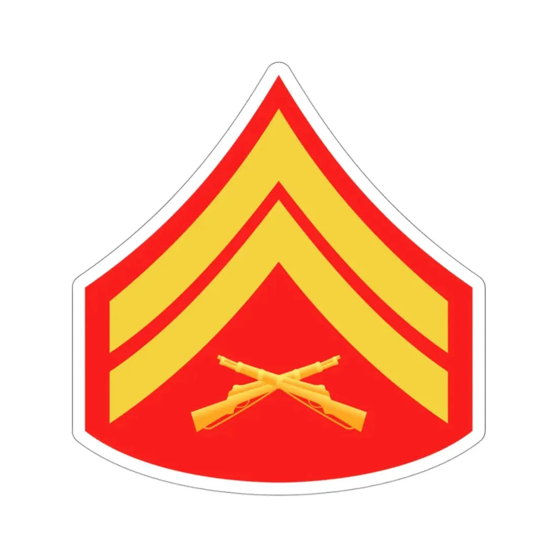 Rank E4 (USMC) STICKER Vinyl Die-Cut Decal - The Sticker Space