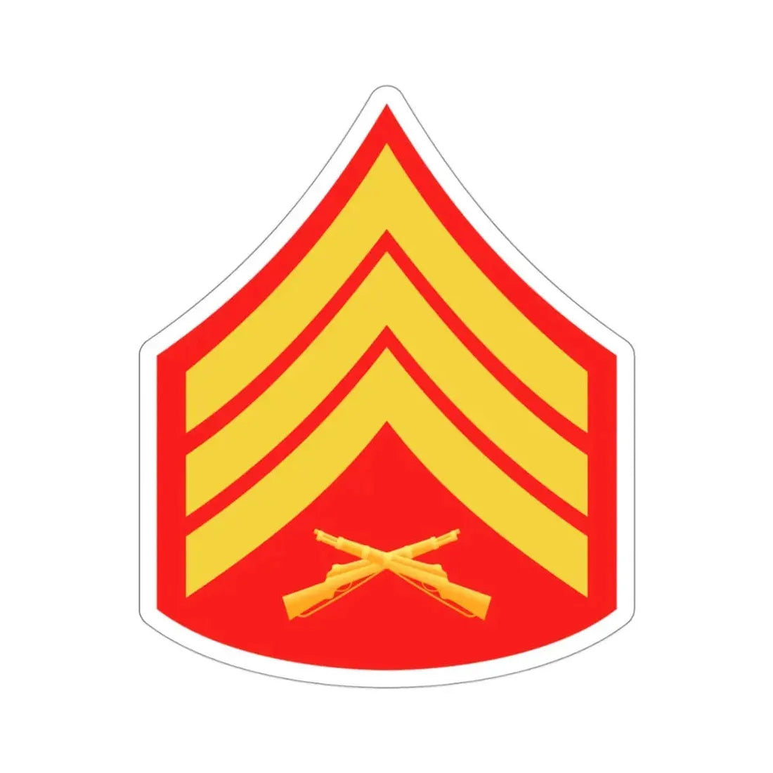 Rank E5 (USMC) STICKER Vinyl Die-Cut Decal 3 Inch - The Sticker Space