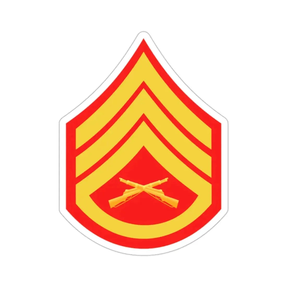 Rank E6 (USMC) STICKER Vinyl Die-Cut Decal 2 Inch - The Sticker Space