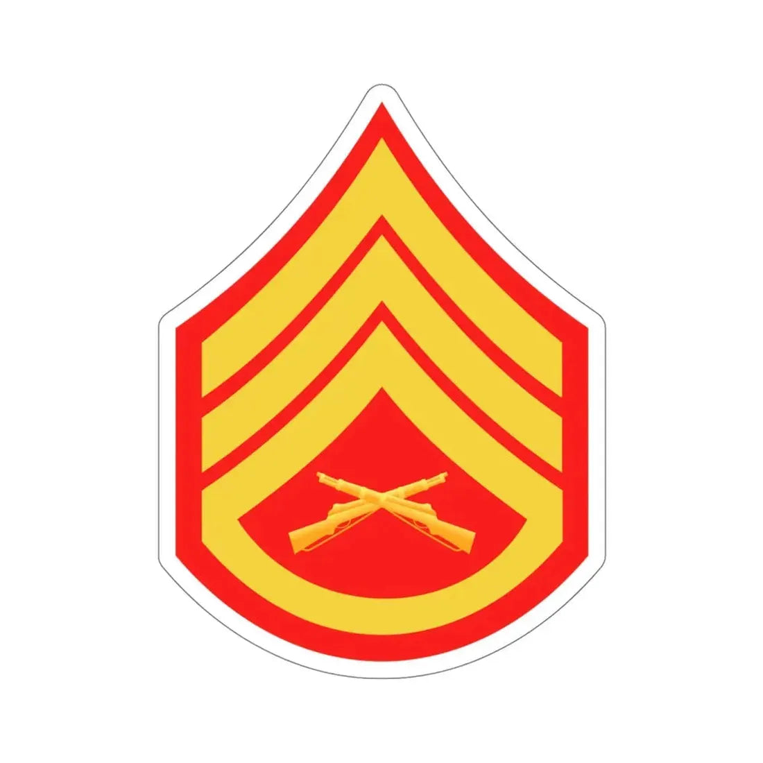 Rank E6 (USMC) STICKER Vinyl Die-Cut Decal 5 Inch - The Sticker Space