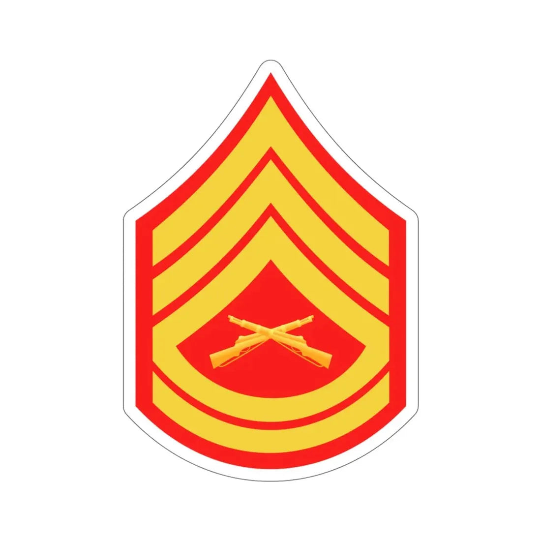 Rank E7 (USMC) STICKER Vinyl Die-Cut Decal - The Sticker Space