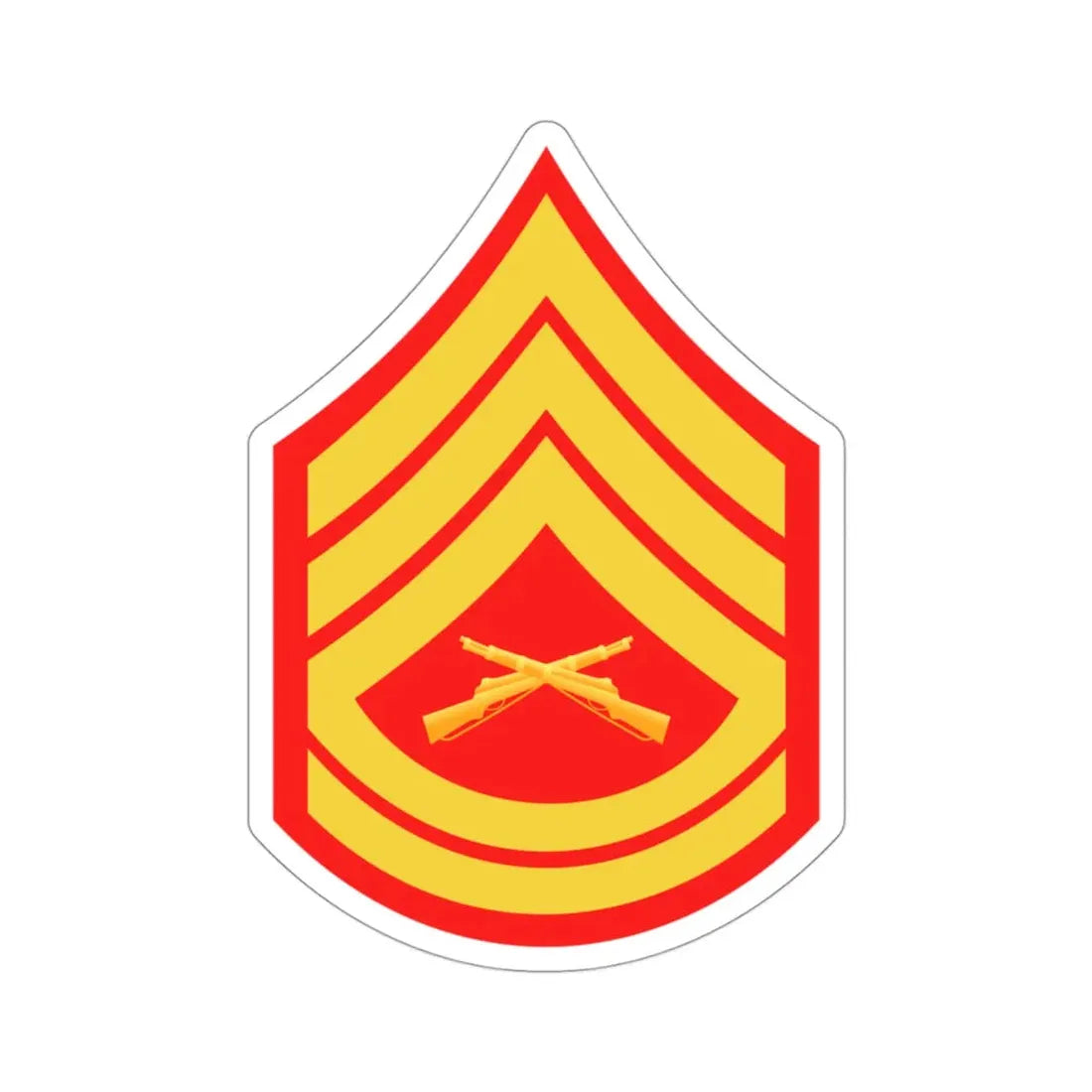 Rank E7 (USMC) STICKER Vinyl Die-Cut Decal - The Sticker Space