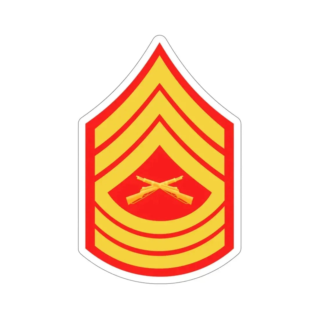 Rank E8 MSG (USMC) STICKER Vinyl Die-Cut Decal 5 Inch - The Sticker Space