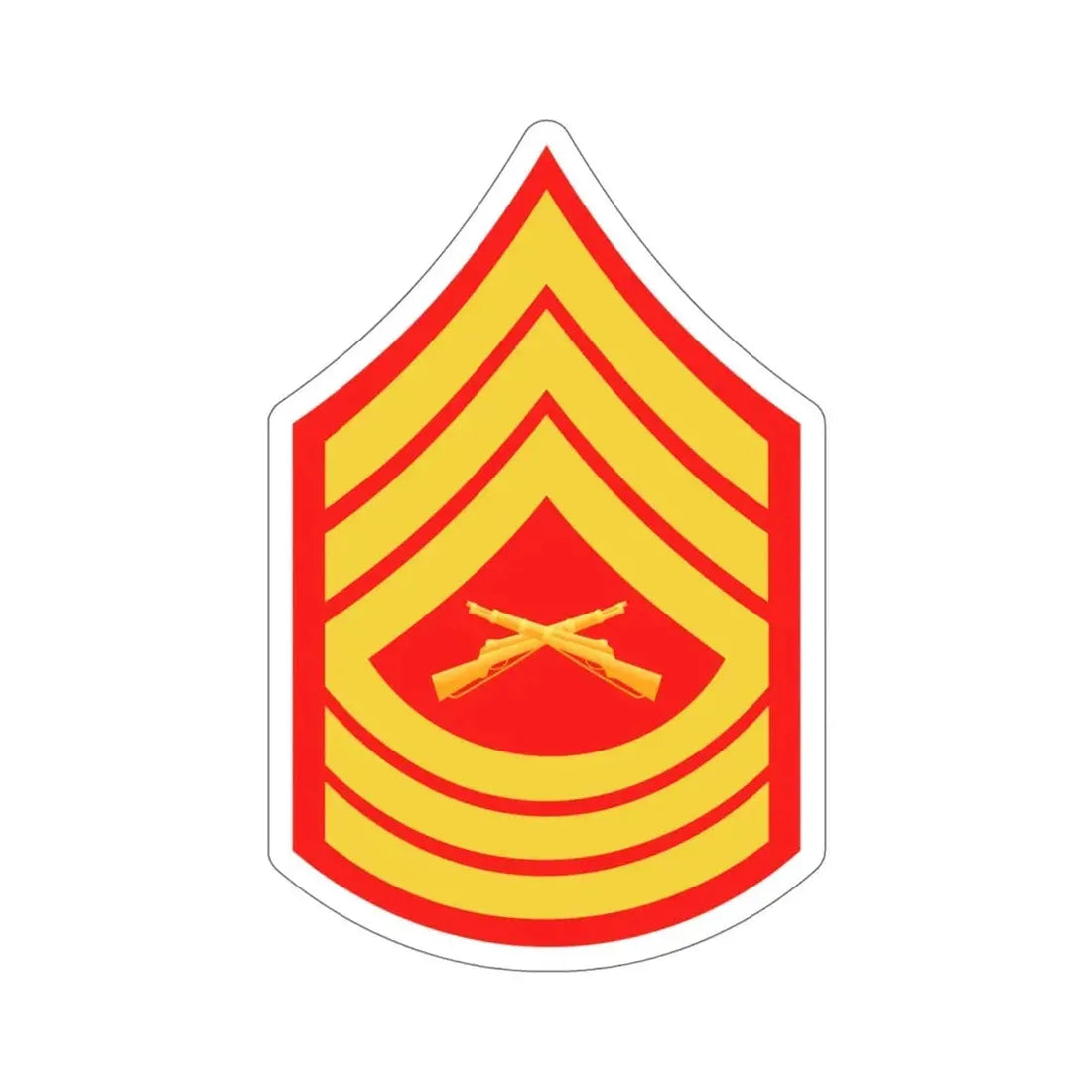 Rank E8 MSG (USMC) STICKER Vinyl Die-Cut Decal 6 Inch - The Sticker Space