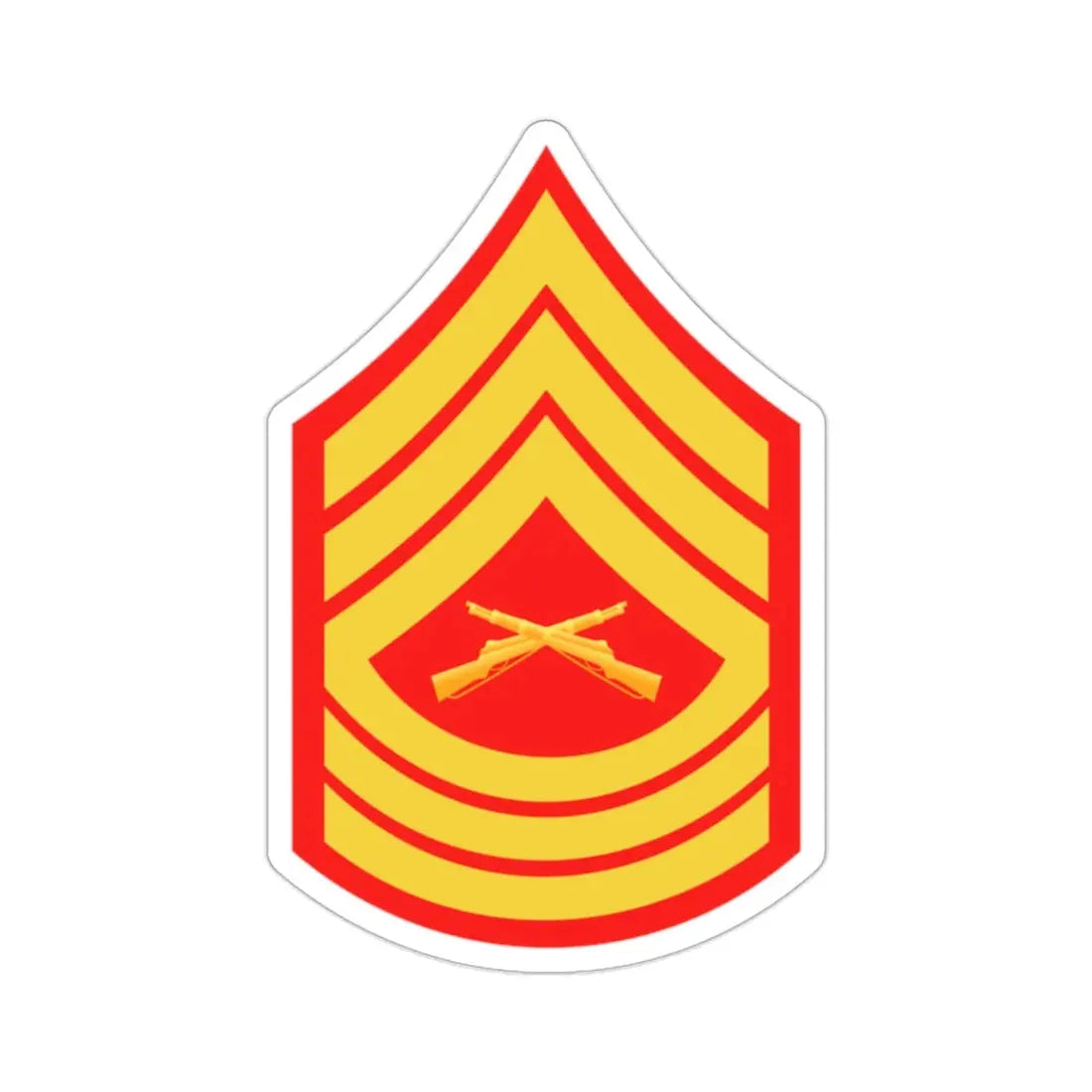 Rank E8 MSG (USMC) STICKER Vinyl Die-Cut Decal - The Sticker Space