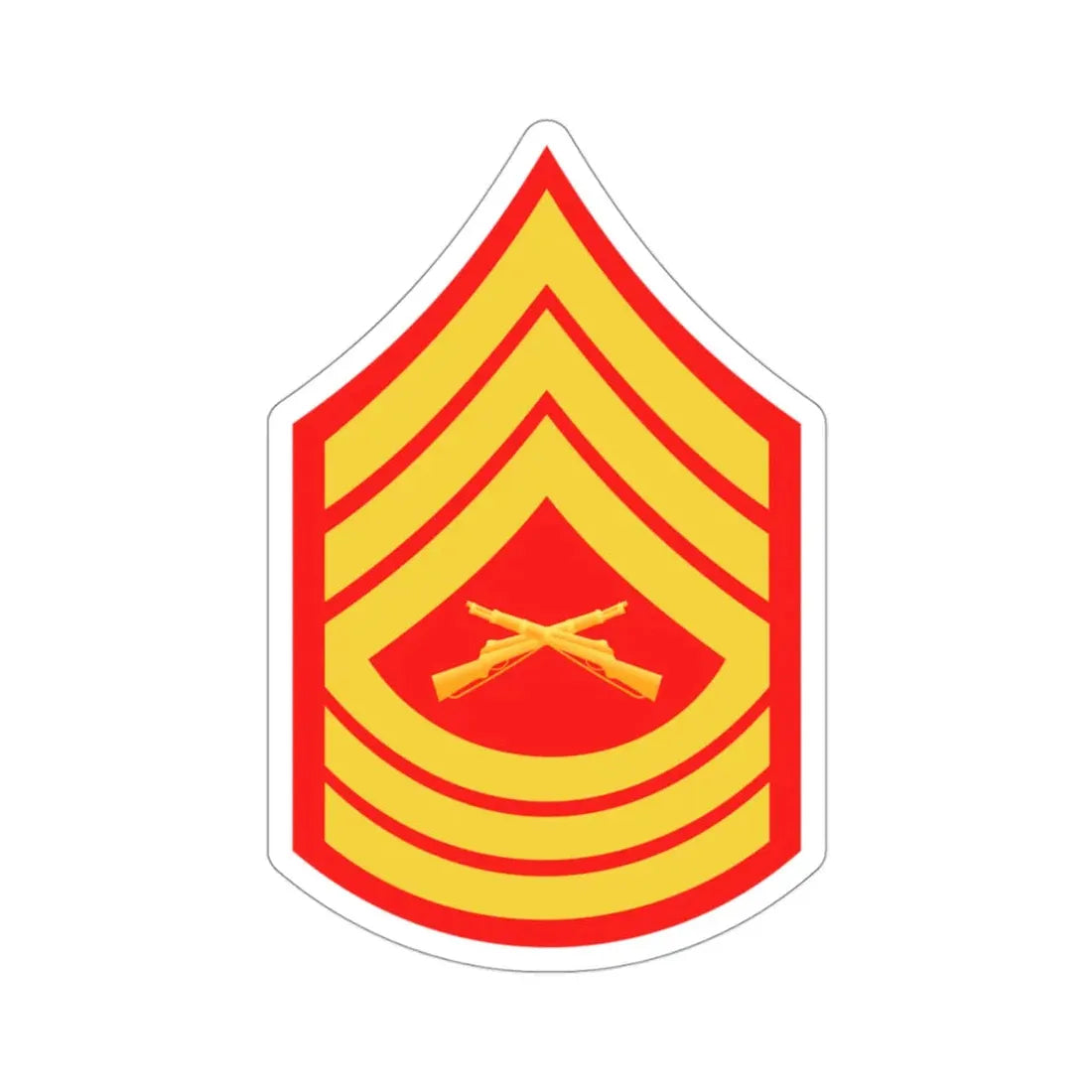 Rank E8 MSG (USMC) STICKER Vinyl Die-Cut Decal - The Sticker Space